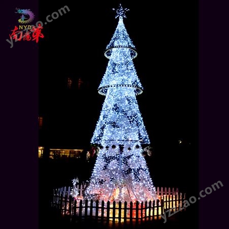 定制大型圣诞树套装 户外发光造型框架树 酒店商场氛围布置美陈设计