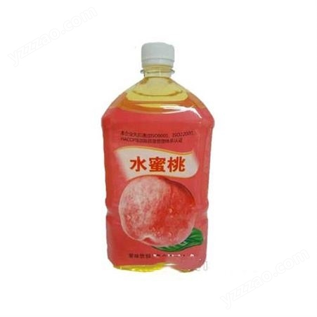 水蜜桃果味饮料1L大瓶整箱装夏季饮品果汁