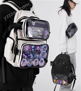 双肩包女大学生书包初中小众设计背包女大容量机能双肩包厂家