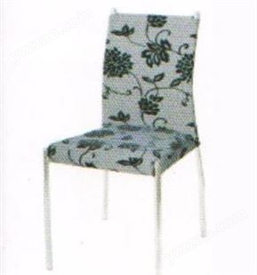 现代简约布艺不锈钢中餐椅 可加工订制加印LOGO