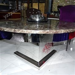 不锈钢印花桌架人造石火锅桌
