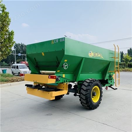 大型有机肥撒肥机  拖拉机牵引式化肥车 后置圆盘撒撒粪机