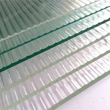 透明纹理压花玻璃 金丝超白长虹玻璃 花纹多样 可定制