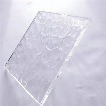 超白透明压花玻璃 3-6mm钻石长虹海棠各种花纹加工定制