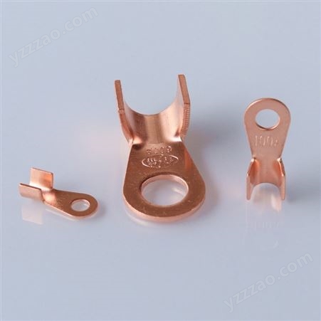 铜鼻子 接线端子 紫铜连接固定电缆 加厚 开口电线铜接头