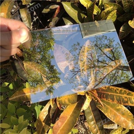 3mm镀膜钢化镜面玻璃 超白魔镜 半透半反 丝印大规模定制生产