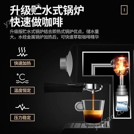 东菱（Donlim） 咖啡机家用 意式半自动 20bar意式浓缩 蒸汽打奶