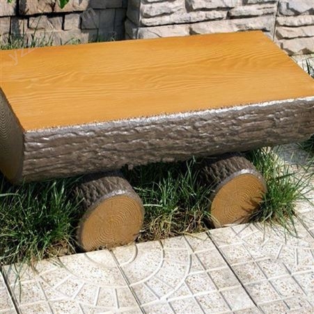 公园庭院水泥仿木桌凳 设计,生产,上门安装的服务