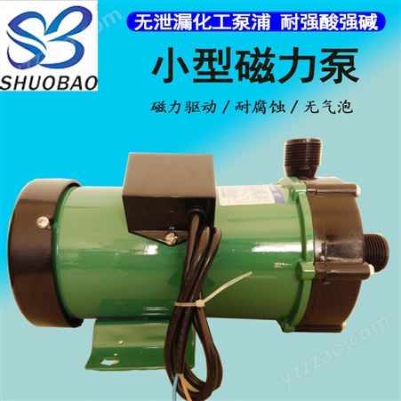 源厂耐酸碱微型塑料磁力泵 小型排污循环磁力泵 耐腐蚀泵MP-70R