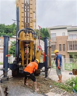 惠州钻温泉井 柴油折叠打井机100米小型民用岩层钻机打井