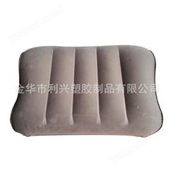 双面植绒枕 充气方形枕头 旅行植绒充气枕头 加印刷LOGO