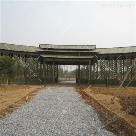 竹长廊-竹建筑厂家专业设计定做各类竹廊 廊架 花架 景观廊生态廊