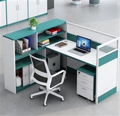 职员屏风办公桌 简约电脑桌椅组合隔断四人位财务桌工位 办公家具JY-WQ-089