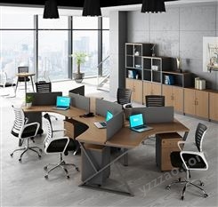 办公家具职员办公桌椅组合四人位员工屏风电脑桌定制简约办公家具4/6人位JY-GZ-091